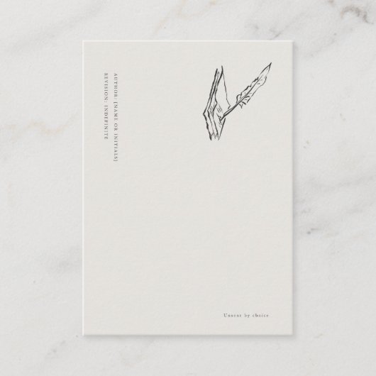 Crow-quilled page- Regency Correspondence Begleitkarte (Vorderseite)