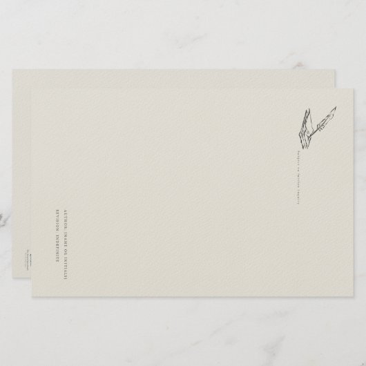 Crow-quilled page- Regency Correspondence Briefpapier (Vorne/Hinten)