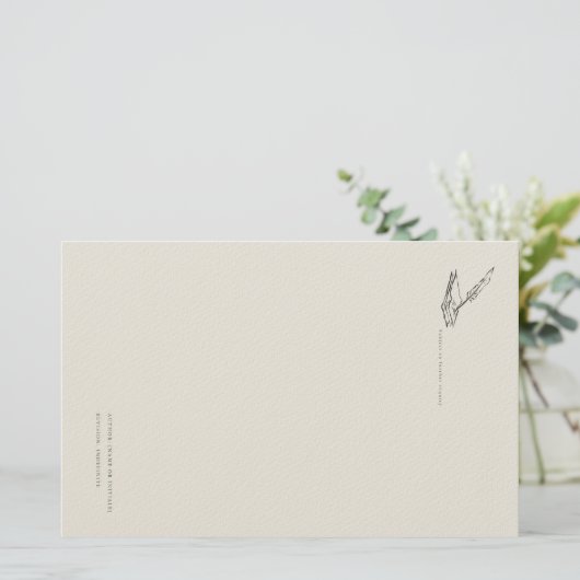 Crow-quilled page- Regency Correspondence Briefpapier (Stehend Vorderseite)