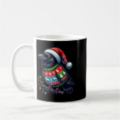 Crow Raven Bird Ugly Sweater Weihnachtsmannmütze W Kaffeetasse (Links)