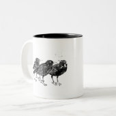 Crow, Raven Birds Zweifarbige Tasse (Vorderseite Links)