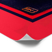 Crow Raven Colorful Red Bird Animal Fun Painting Poster (Ecke)