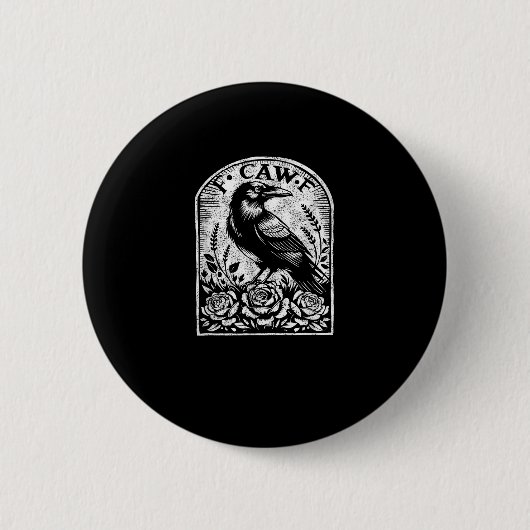 Crow Raven F CAW F Button (Vorderseite)