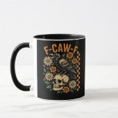 Crow Raven F-Caw-F Cool Unique Tasse (Links)