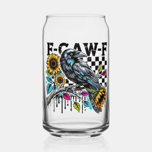 Crow Raven F-CAW-F Funny Halloween Dosenglas