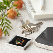 Crow Raven F-Caw-F Funny Halloween Gothic Creative Schlüsselanhänger (Seite)