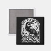 Crow Raven F Caw F  Magnet (Vorderseite/Rückseite)