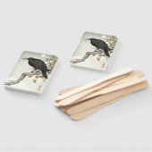 Crow Raven Koson Japanese Bird Fächer (Non-assembled)
