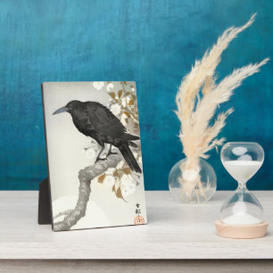 Crow Raven Koson Japanese Bird Fotoplatte