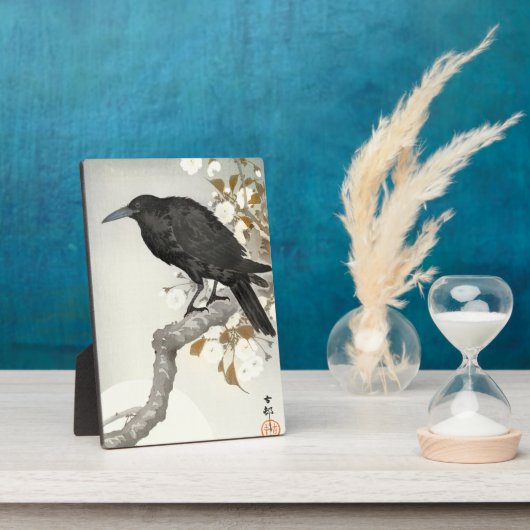 Crow Raven Koson Japanese Bird Fotoplatte (Seite)