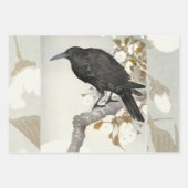 Crow Raven Koson Japanese Bird Geschenkpapier Set (Vorderseite)