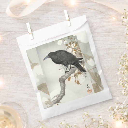 Crow Raven Koson Japanese Bird Geschenktütchen (Ausgeschnitten)