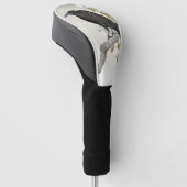 Crow Raven Koson Japanese Bird Golf Headcover (angewinkelt)