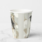 Crow Raven Koson Japanese Bird Pappbecher (Rechts)