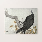 Crow Raven Koson Japanese Bird Puzzle (Horizontal)