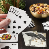 Crow Raven Koson Japanese Bird Spielkarten (In Situ)