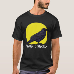 Crow Raven Moon Lunar Lunatic Crow Fan Crow Tier T-Shirt