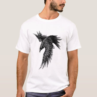 Crow Raven Norge Viking Symbol T-Shirt