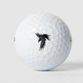 Crow Raven Norse Viking Symbol Golfball (Vorderseite)