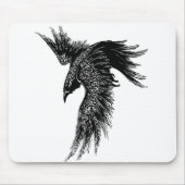 Crow Raven Norse Viking Symbol Mousepad (Vorne)