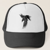 Crow Raven Norse Viking Symbol Truckerkappe (Vorderseite)
