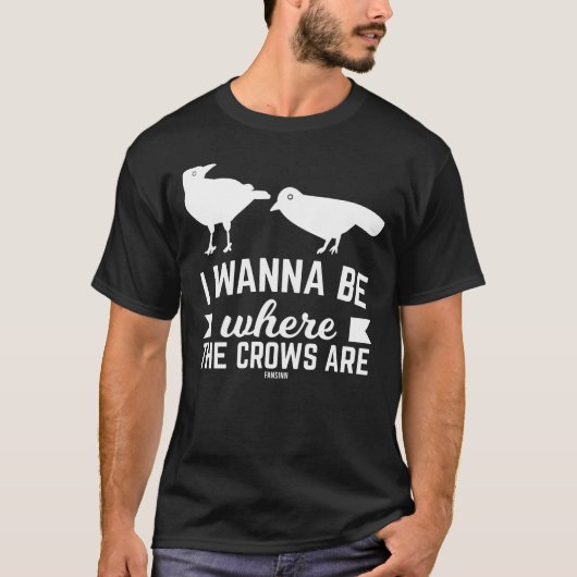 Crow Raven Sperling-Aberglaube T-Shirt (Vorderseite)