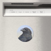 Crow Raven Sunset Painting Art Magnet (In Situ (Geschirrspüler))