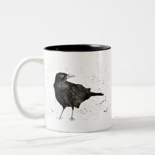 Crow raven zweifarbige tasse