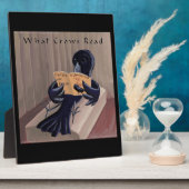 Crow Reading the Raven Funny Fotoplatte (Seite)