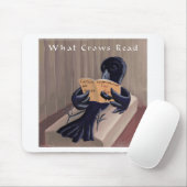 Crow Reading The Raven Funny Mousepad (Mit Mouse)