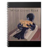 Crow Reading the Raven Funny Notizblock (Vorderseite)