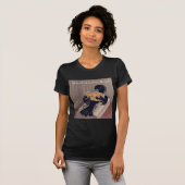 Crow Reading the Raven Funny T-Shirt (Vorne ganz)