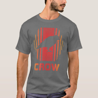 Crow Retro Vintag 80er Style Geschenk T-Shirt
