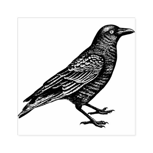 Crow Rubber-Briefmarke Gummistempel (Prägung)