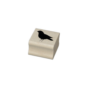 Crow Rubber-Briefmarke Gummistempel