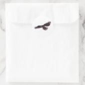 Crow Runder Aufkleber (Tasche)
