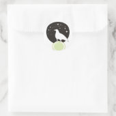 Crow Runder Aufkleber (Tasche)