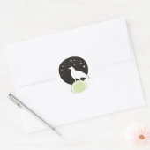 Crow Runder Aufkleber (Umschlag)