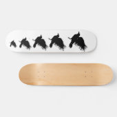 Crow - schwarz skateboard (Horizontal)