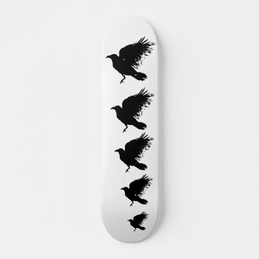 Crow - schwarz skateboard (Vorne)