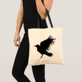 Crow - schwarz tragetasche (Vorderseite (Produkt))