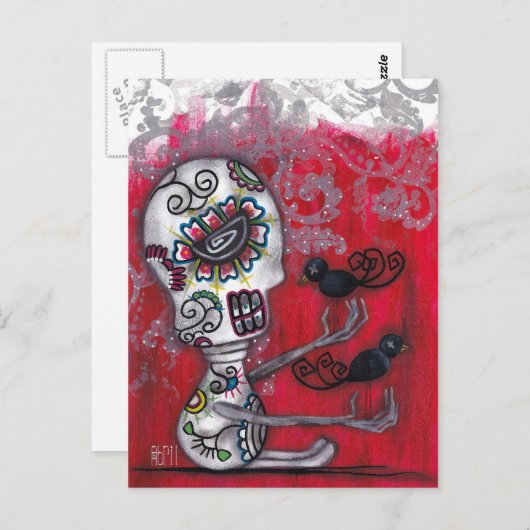 Crow Secrets Postcard Postkarte (Vorne/Hinten)