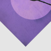 Crow Silhouette Lavender Lila Moon Seidenpapier (Ausschnitt)