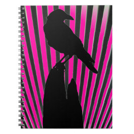 Crow-Silhouette-Notebook Notizblock