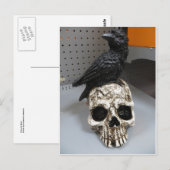 Crow & Skull Postkarte (Vorne/Hinten)
