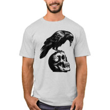 Crow Skull Raven, Gothic Bird Black Crow