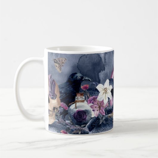 Crow & Snakes Halloween Kaffeetasse (Links)