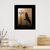 CROW SPIRIT & Totem Pole Art Poster (Küche)