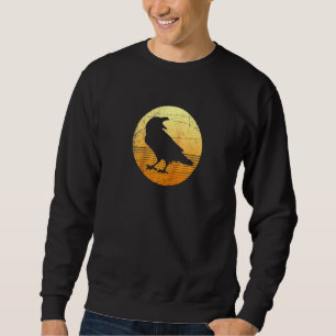 Crow Spooky Bird Halloween Raglan 1 Sweatshirt