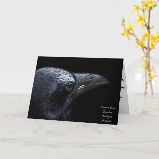 Crow-Symbolik Karte (Gelbe Blume)